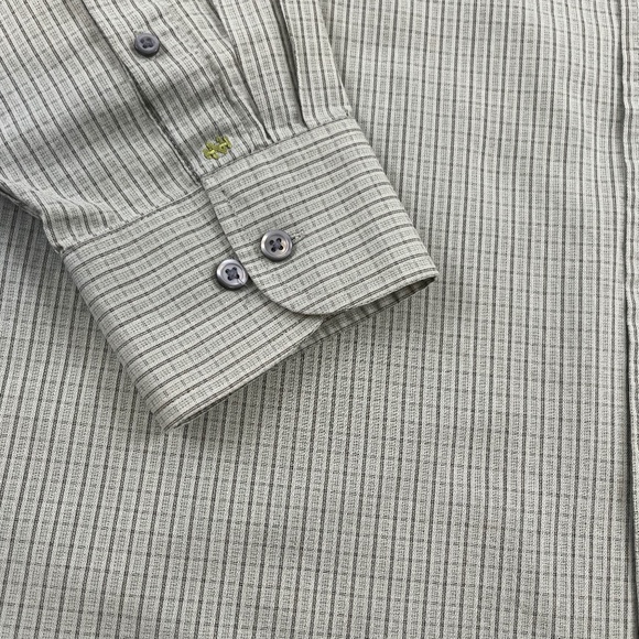 Izod Shirt Adult Extra Large Green Button Up Check Long Sleeve Casual Men - Picture 7 of 12